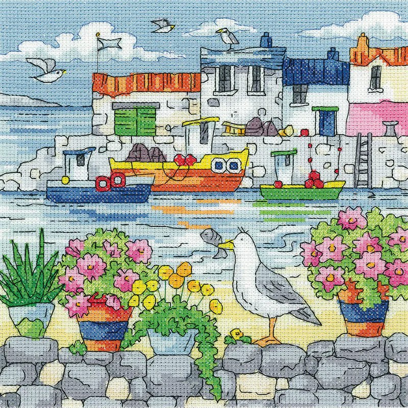 Geranium Shore - By the Sea - Cross Stitch Pattern