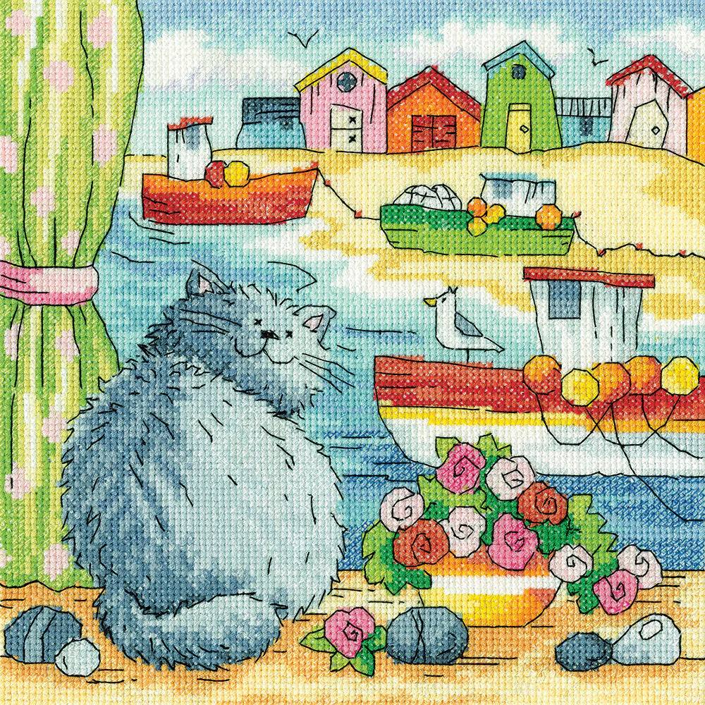 Beach View - By The Sea - Cross Stitch Pattern