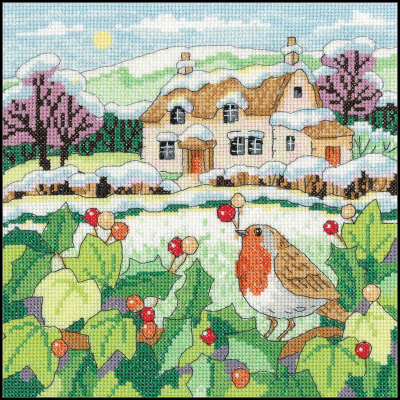Snowy Cottage - Cross Stitch Pattern