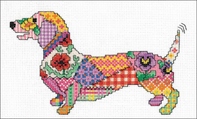 Dog Patchwork - Cross Stitch Pattern