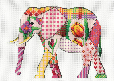 Elephant Patchwork - Cross Stitch Pattern