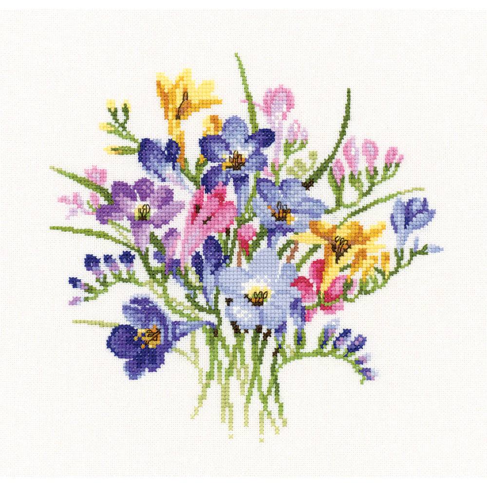 Freesia Posy - Cross Stitch Pattern
