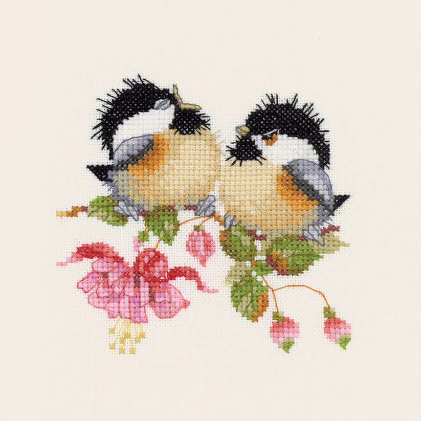 Fuschia Chick-Chat - Cross Stitch Pattern