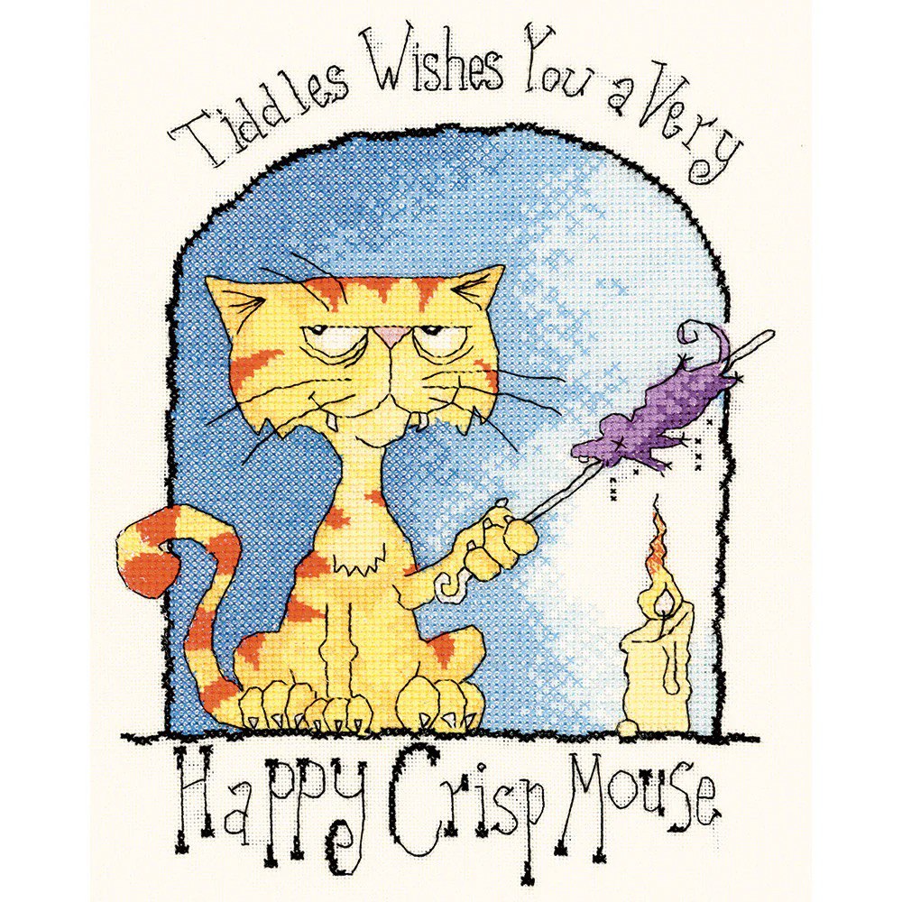 Happy Crisp Mouse - Cross Stitch Pattern