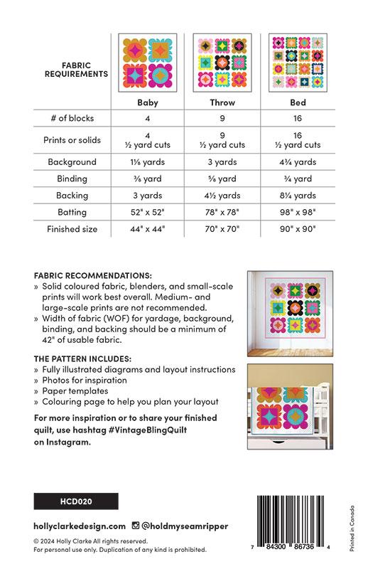 Vintage Bling - Quilt Pattern