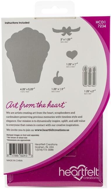 Sugarspun Cupcake - Heartfelt Creations Craft Die