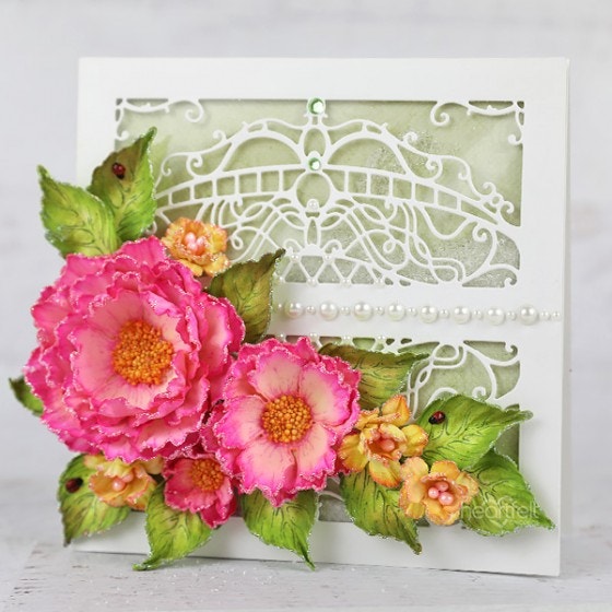 Large Wild Rose - Cling Stamp