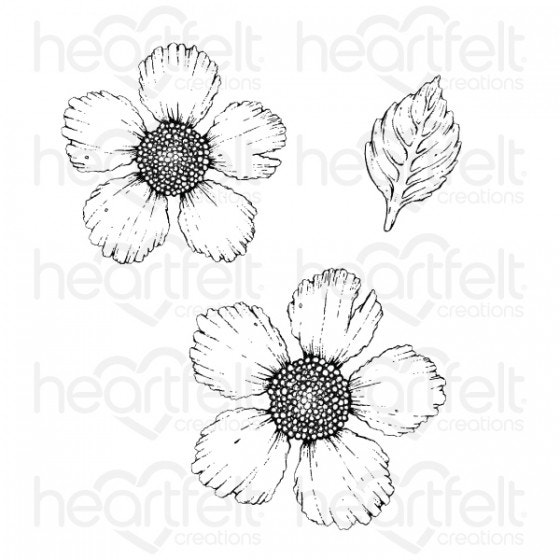 Large Wild Rose - Cling Stamp