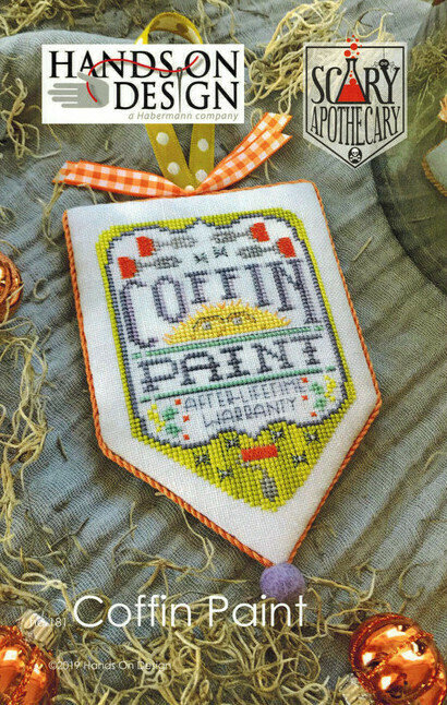 Coffin Paint - Scary Apothecary - Cross Stitch Pattern