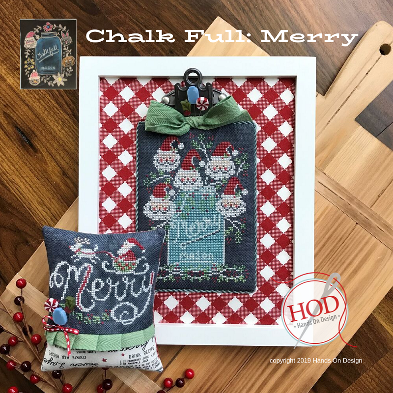 Merry - Chalk Full - Cross Stitch Pattern