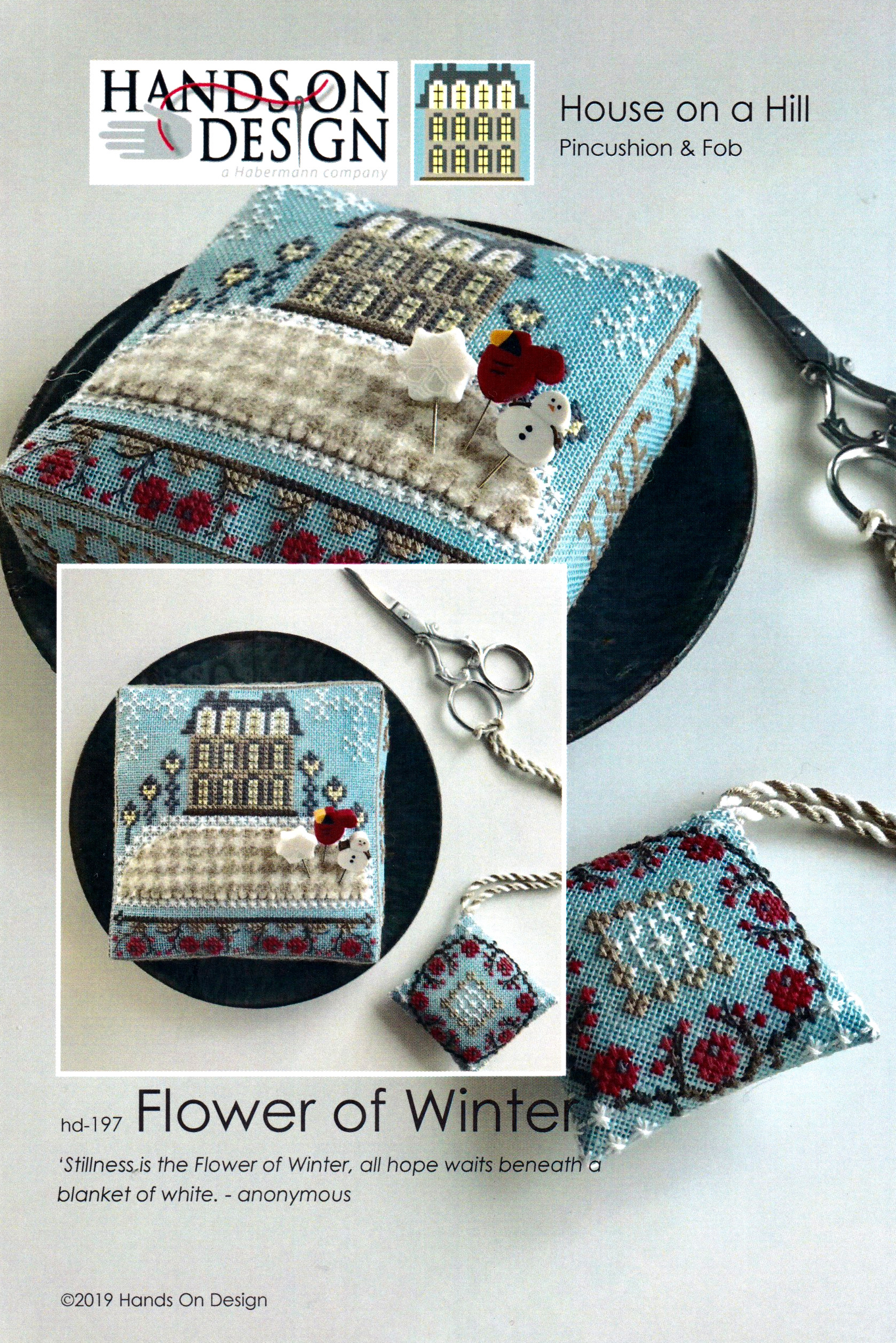 Flower of Winter - House on a Hill - Cross Stitch Pattern