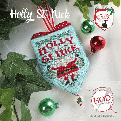 Holly St Nick - Secret Santa - Cross Stitch Pattern
