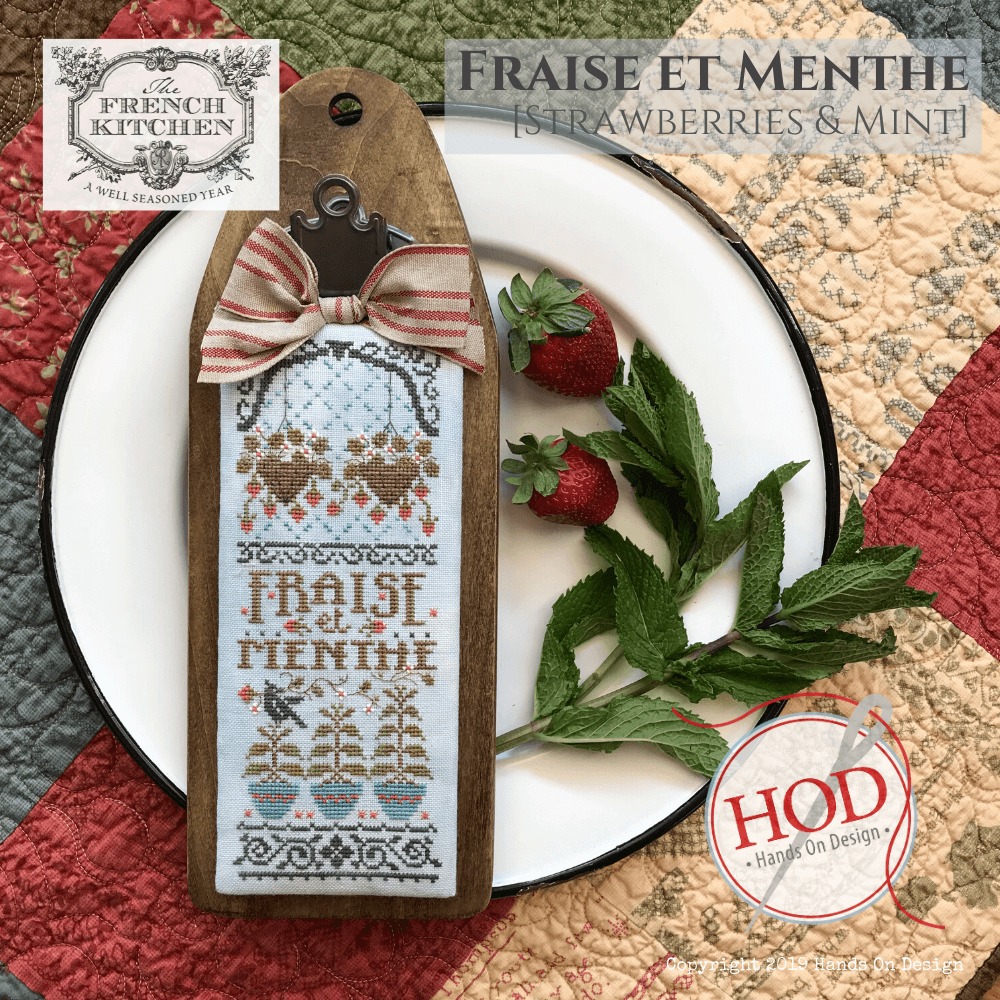 Fraise et Menthe - The French Kitchen - Cross Stitch Pattern