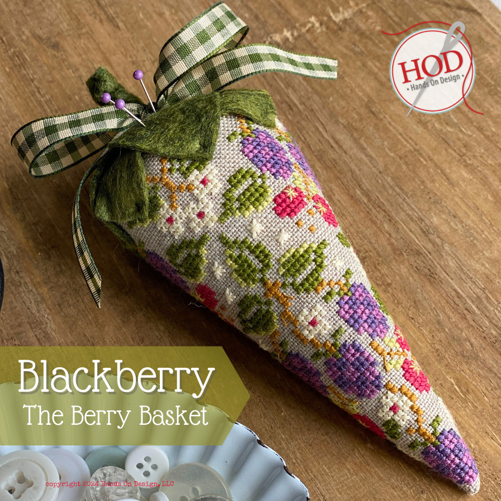Blackberry Berry Basket - Cross Stitch Pattern