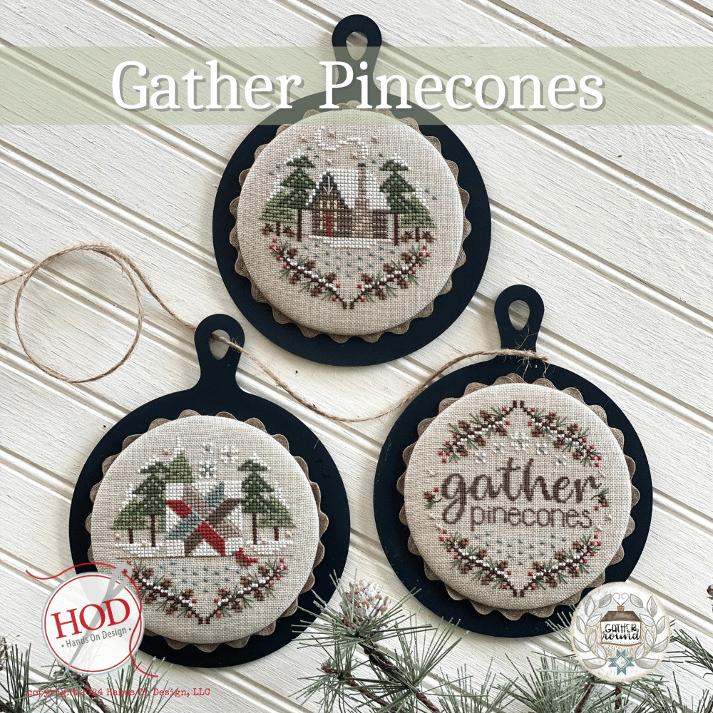 Gather Pinecones - Cross Stitch Pattern