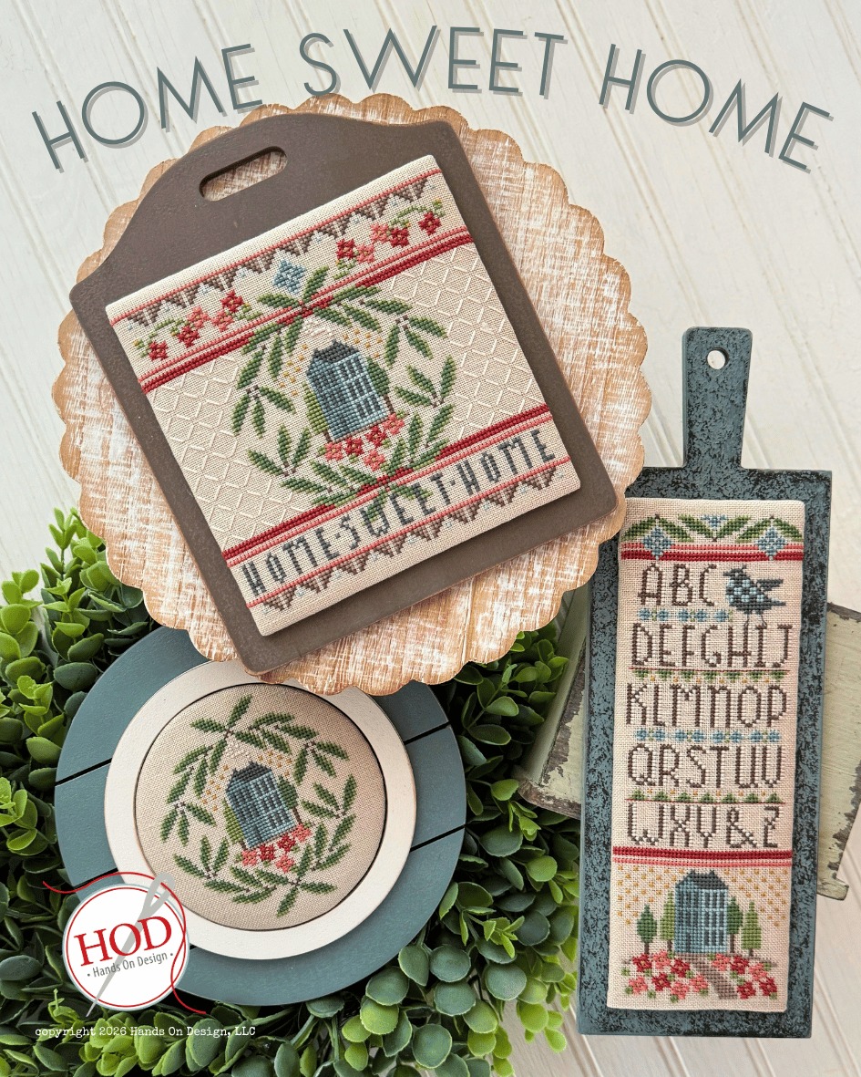 Home Sweet Home - Cross Stitch Pattern, zoomed in. Select this picture to zoom back out.