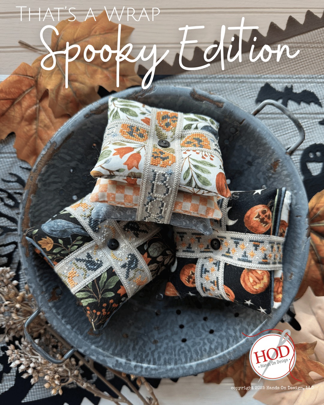 That’s a Wrap Spooky Edition- Halloween Cross Stitch Pattern