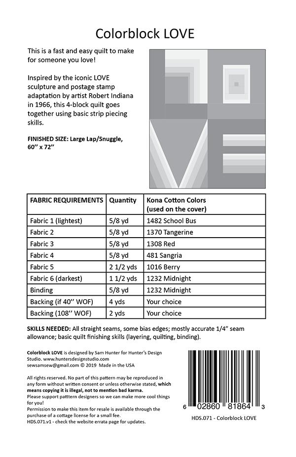 Colorblock Love - Quilt Pattern
