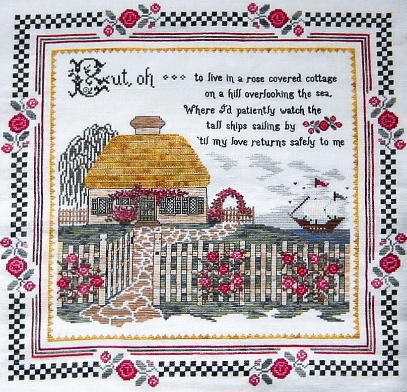 Cottage by the Sea Sampler - Cross Stitch Pattern