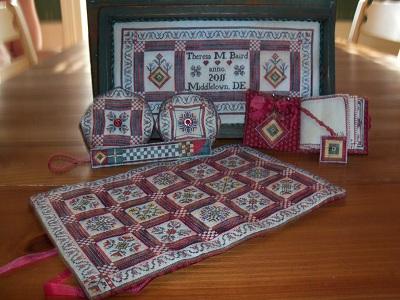 Mary Sophia's Pennsylvania German Sewing Set - Cross Stitch