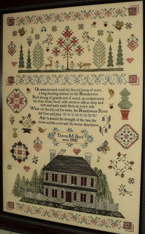 Stone House on the Brandywine - Cross Stitch Pattern