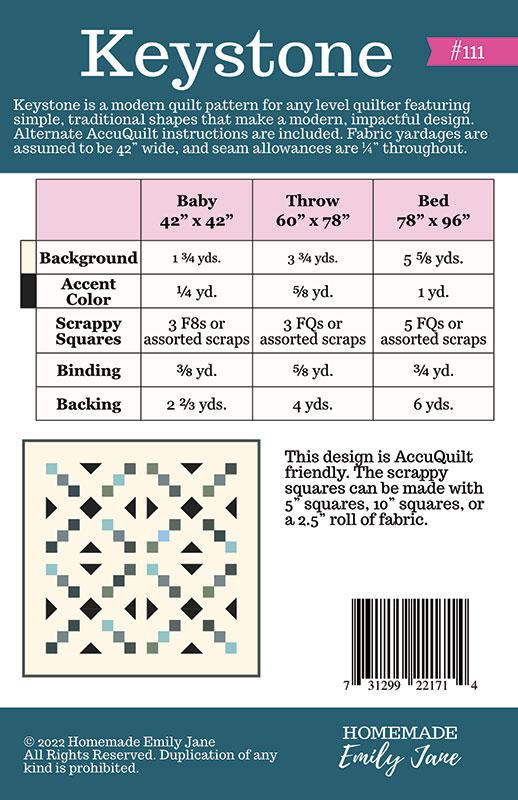 Keystone - Quilt Pattern
