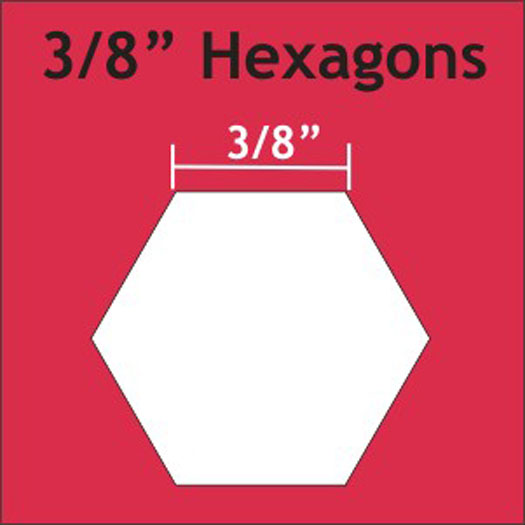 Hexagons 3/8" 200pcs for English Paper Piecing