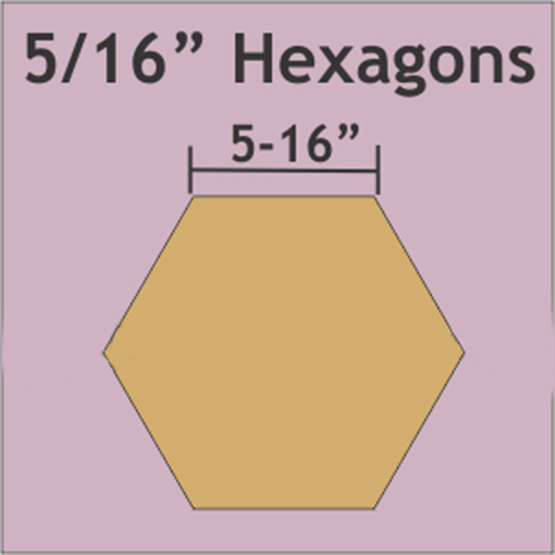 Hexagon 5/16" 200pcs for English Paper Piecing