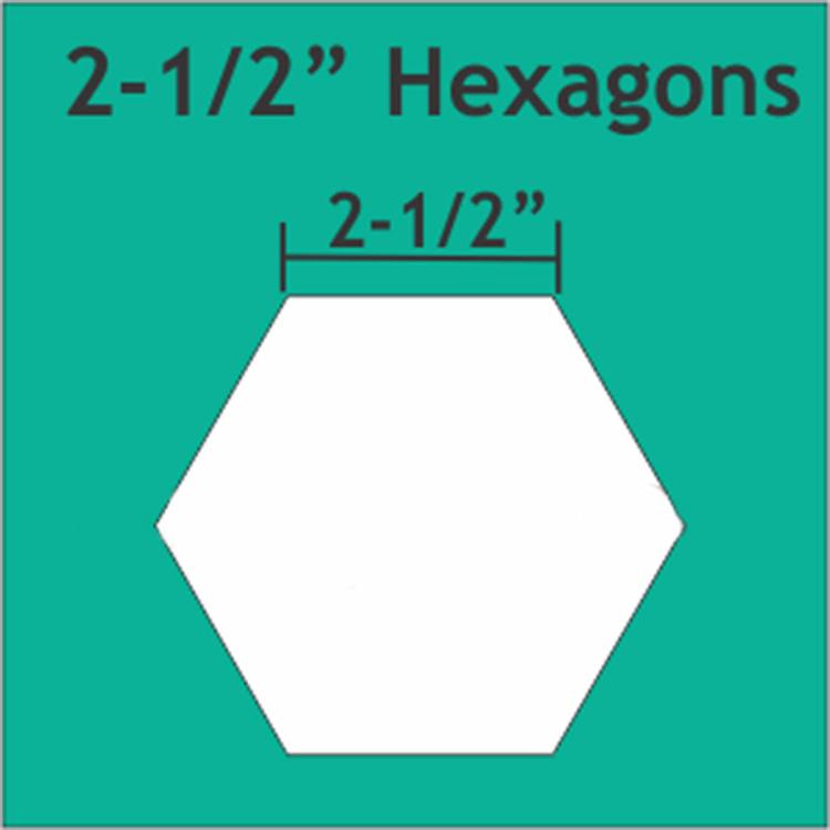 Hexagon 2 1/2" 24pcs for English Paper Piecing