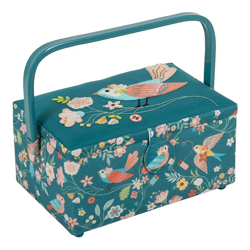 Bird Aviary Medium Sewing Box 