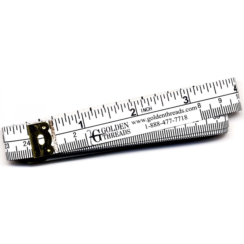 Golden Threads Centering - Quilting Measuring Tape, zoomed in. Select this picture to zoom back out.