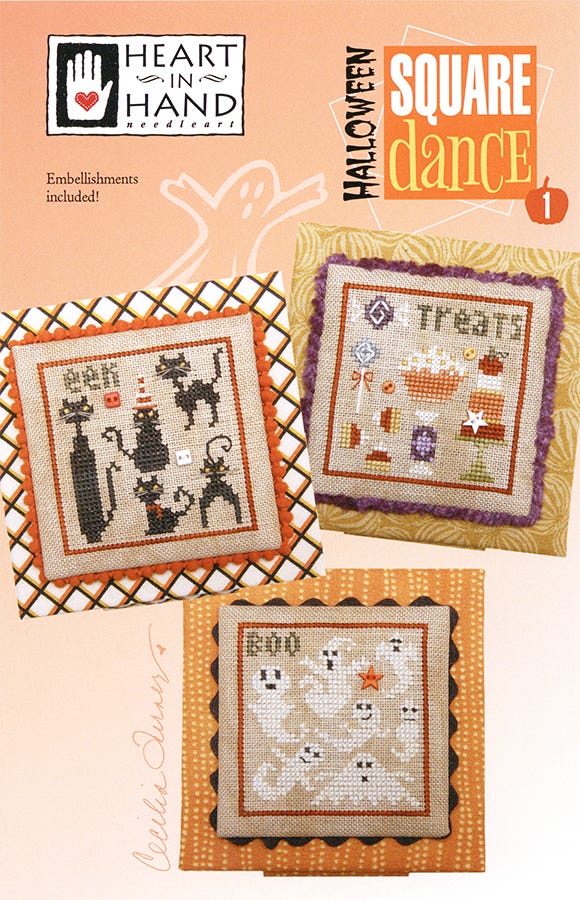 Halloween Square Dance 1 - Cross Stitch Pattern