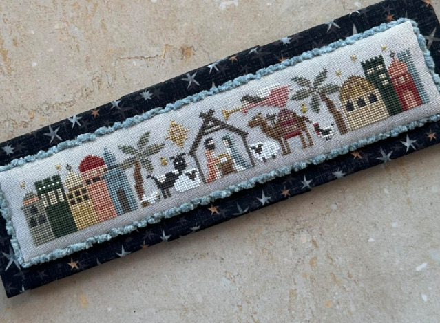 Nativity Tiny Town (w/embellishments) - Cross Stitch Pattern