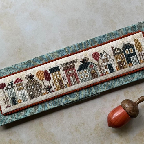 Thankful Tiny Town - Thanksgiving Cross Stitch Pattern