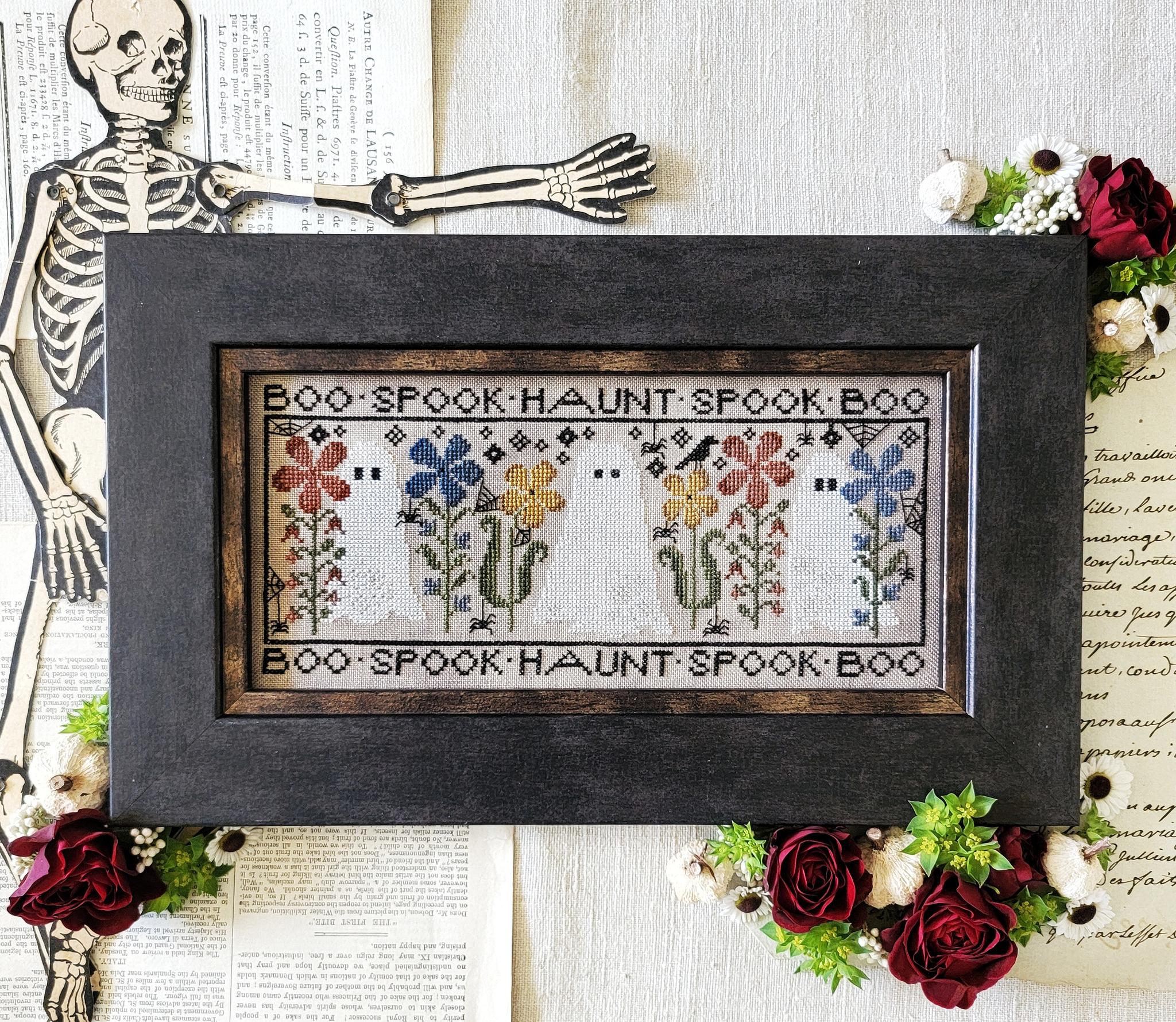 Boo Spook Haunt - Halloween Cross Stitch Pattern