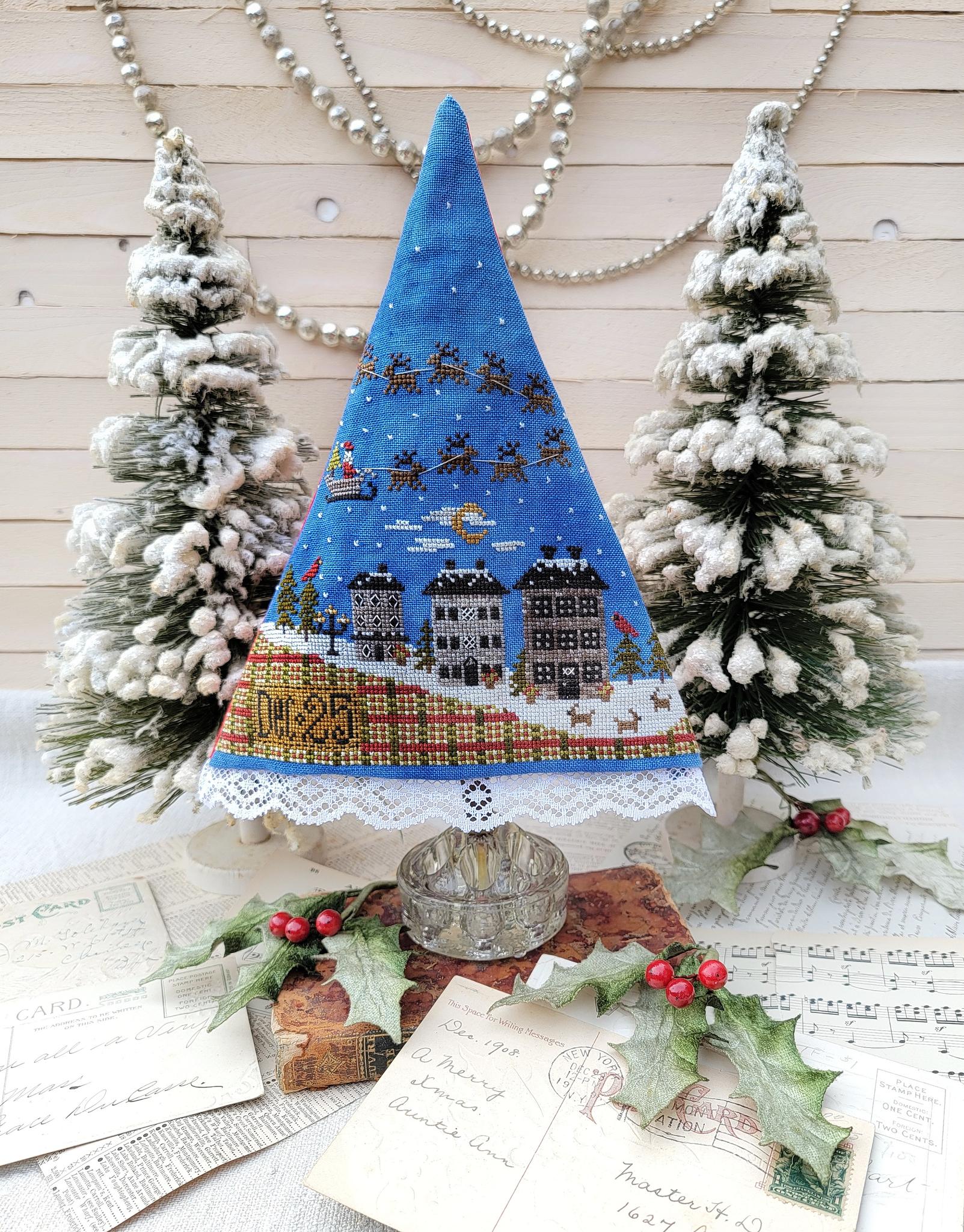 Santa's Night Tree - Christmas Cross Stitch Pattern