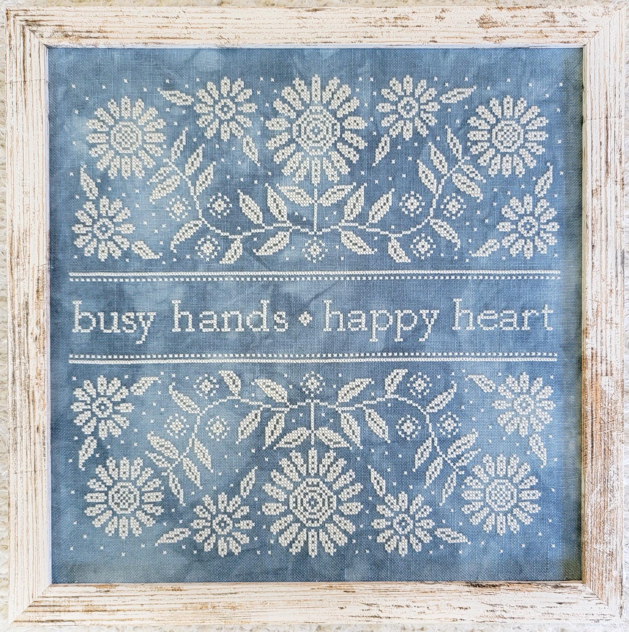 Busy Hands Happy Heart - Cross Stitch Pattern