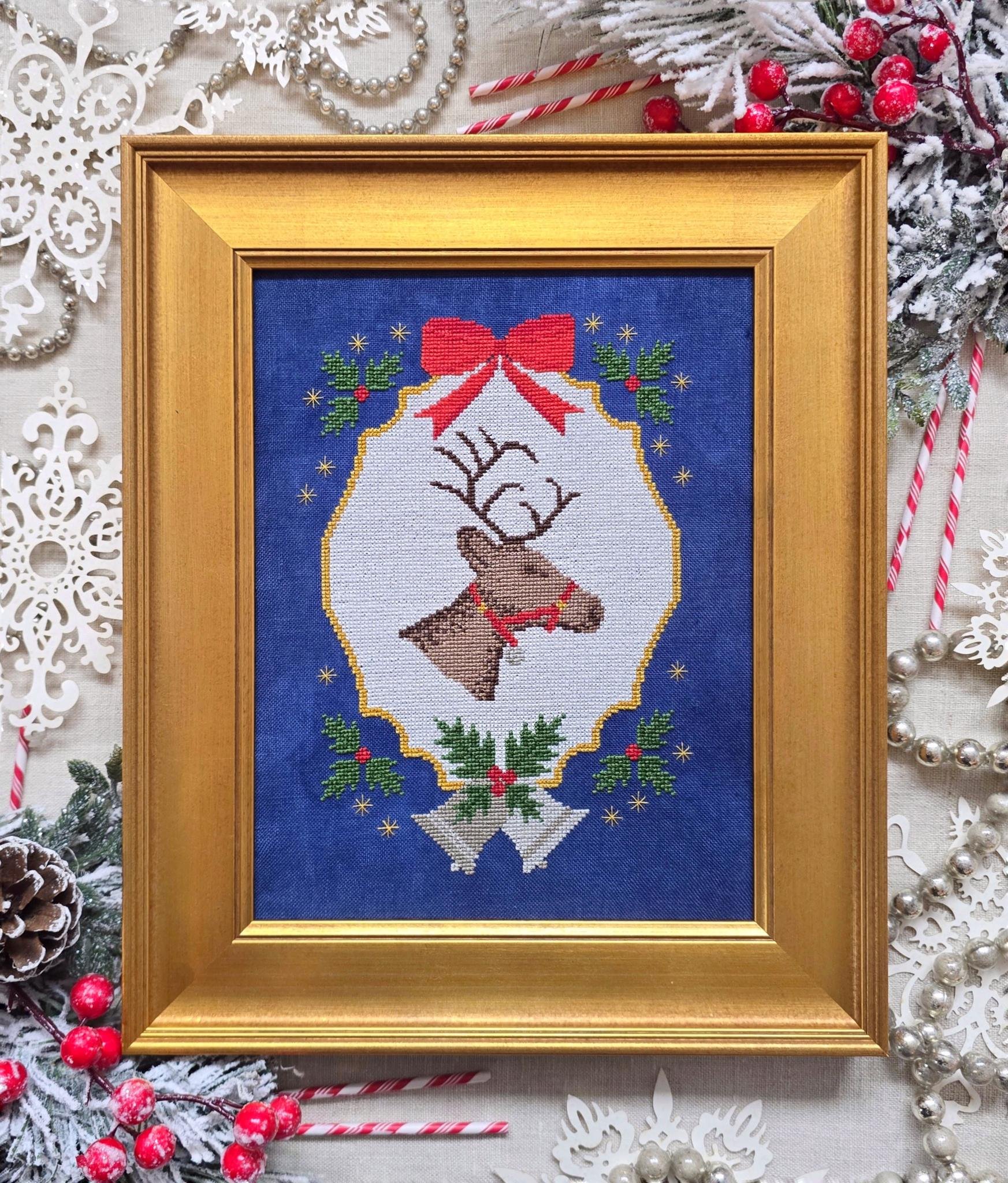 Reindeer's Christmas Magic - Cross Stitch Pattern, zoomed in. Select this picture to zoom back out.