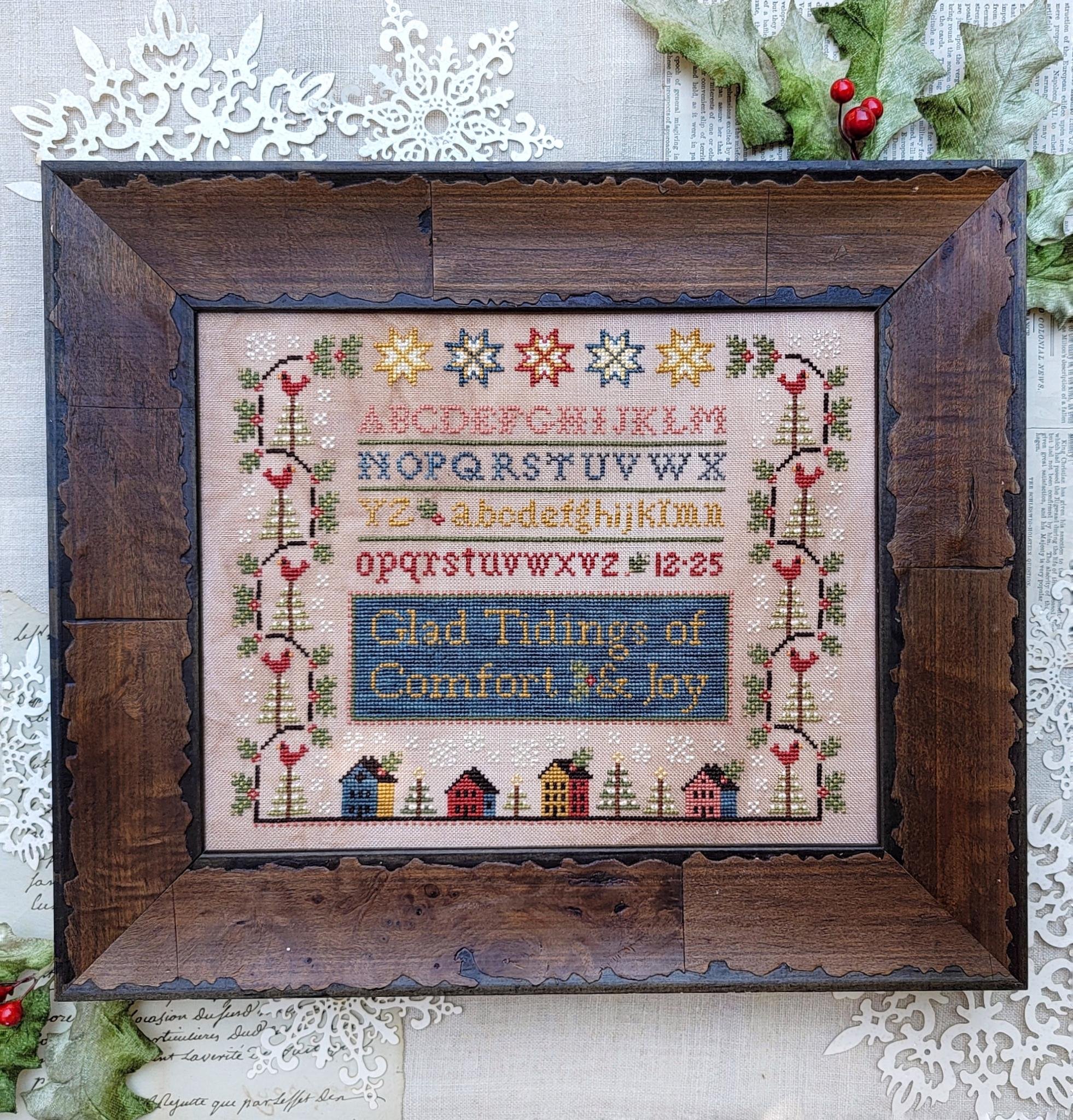 Comfort & Joy - Cross Stitch Pattern, zoomed in. Select this picture to zoom back out.