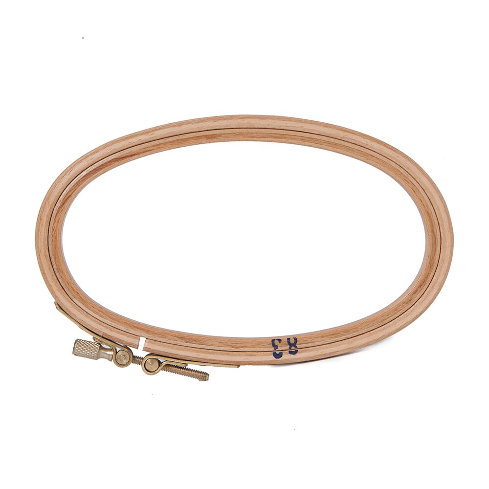 Oval Wooden Embroidery Hoop 6" x 3.5"