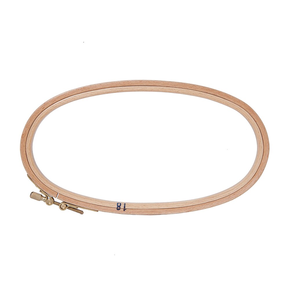 Oval Wooden Embroidery Hoop 9" x 5"