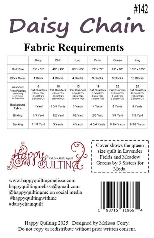 Daisy Chain - Quilt Pattern