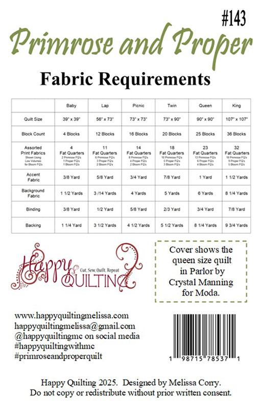 Primrose and Proper - Quilt Pattern