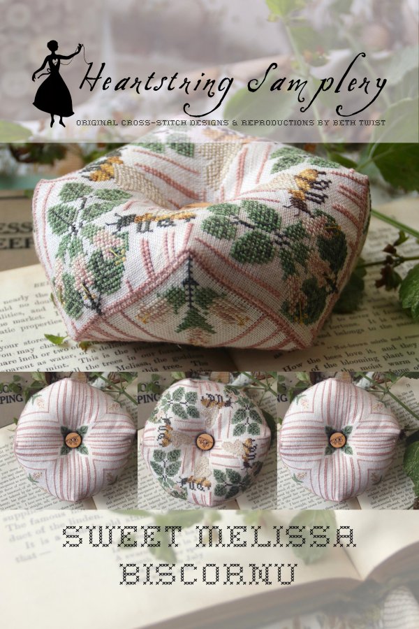 Sweet Melissa Biscornu - Cross Stitch Pattern