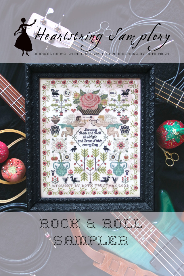 Rock & Roll Sampler - Cross Stitch Pattern