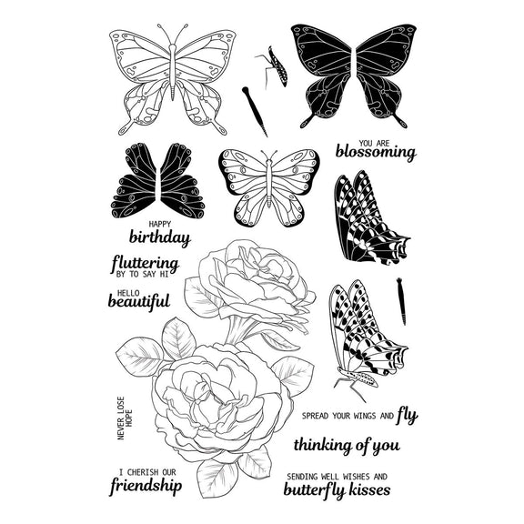 Ranger Butterfly Kisses - Clear Stamp 