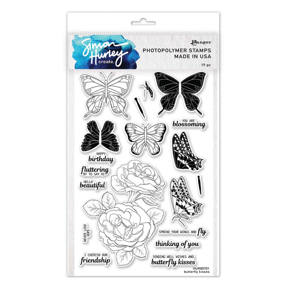 Ranger Butterfly Kisses - Clear Stamp 