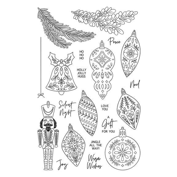 Ranger Folk Art Ornaments - Clear Stamp 