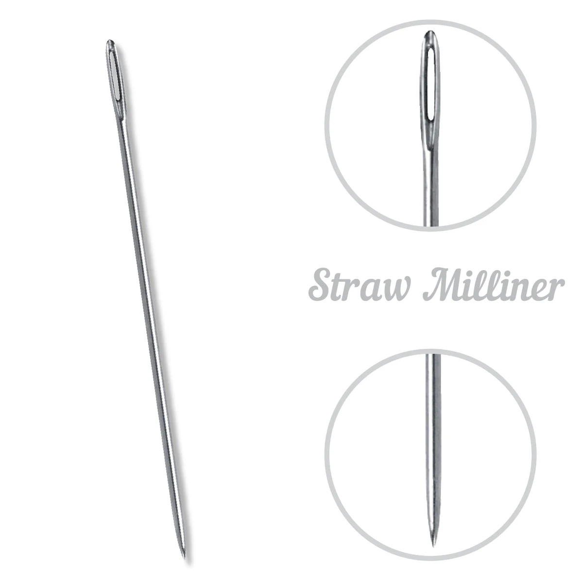 Milliners Straw Needles Size 3 - 12 ct. 
