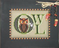 Vintage Halloween Owl - Cross Stitch Pattern